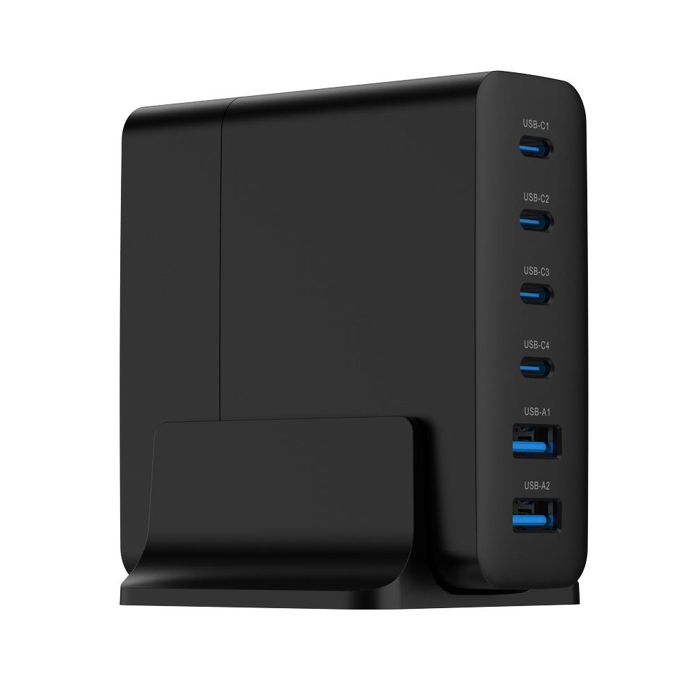 CHARGER USB UNIVERSAL 6P 75W TA-UC-2A4C-PD75-01-BK GEMBIRD