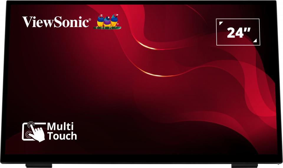 LCD Monitor VIEWSONIC 24   Touch Panel VA 1920x1080 16 9 60Hz Matte 7 ms Speakers Tilt Colour Black TD2465