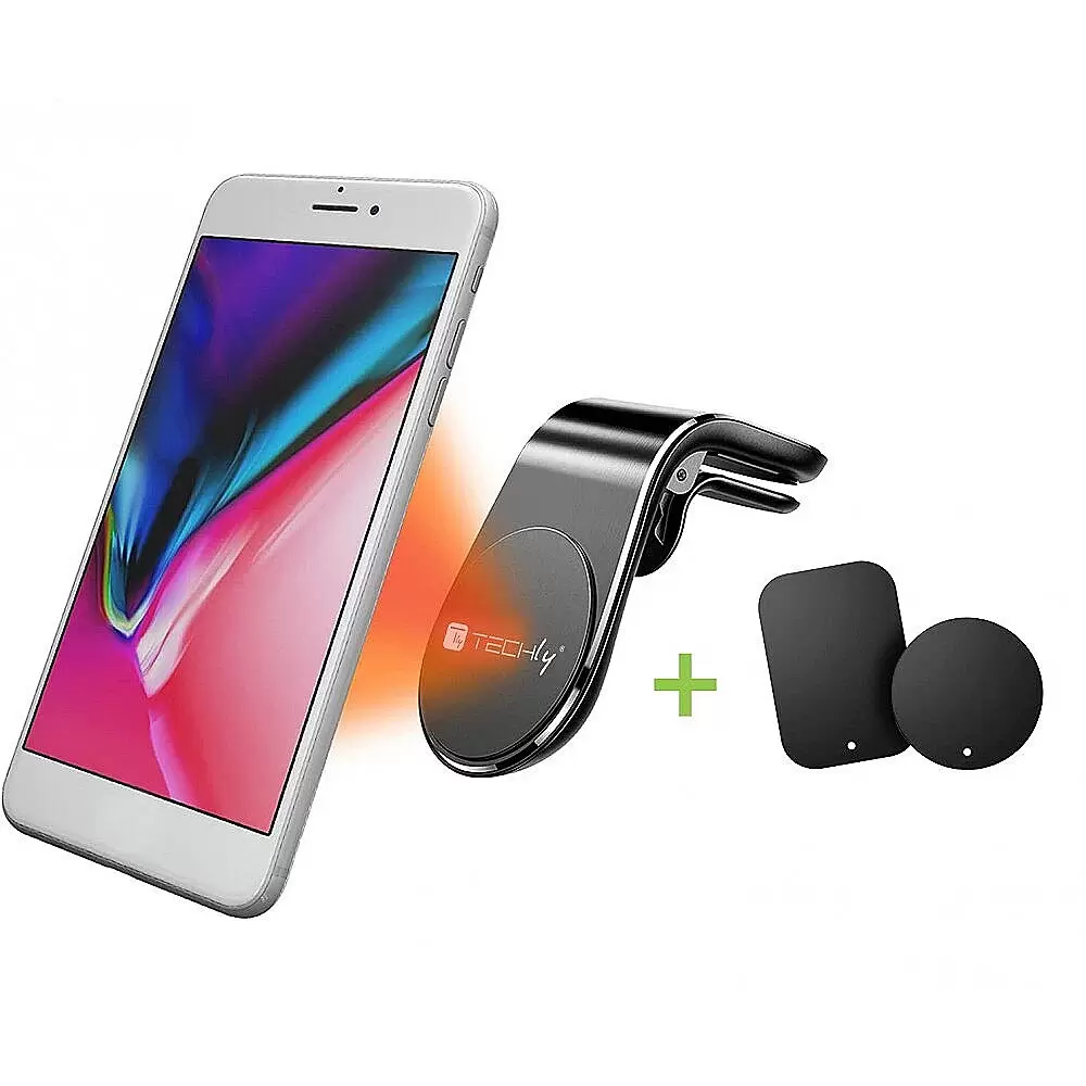 TECHLY Magn. Car Holder for Smartphone