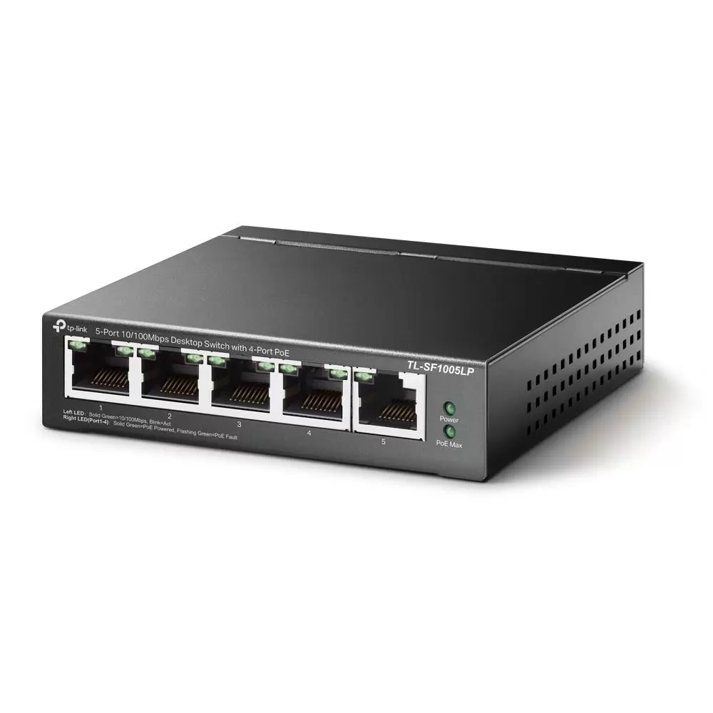 Switch TP-LINK 5x10Base-T   100Base-TX PoE ports 4 TL-SF1005LP
