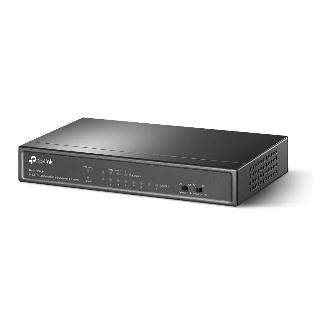 Switch TP-LINK TL-SF1008LP Desktop pedestal 8x10Base-T   100Base-TX PoE ports 4 TL-SF1008LP