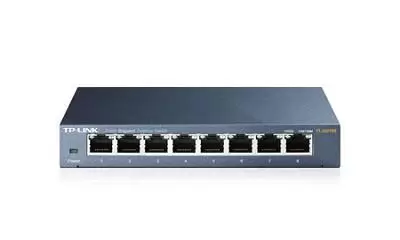 Switch TP-LINK TP-Link TL-SG108 Switch type Unmanaged 8xRJ-45 ports RJ-45 Ports Type Gigabit Ethernet  10 100 1000  8xGigabit Ethernet  copper  ports quantity TL-SG108