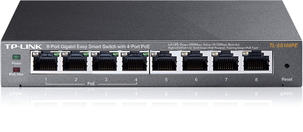 Switch TP-LINK PoE ports 4 TL-SG108PE