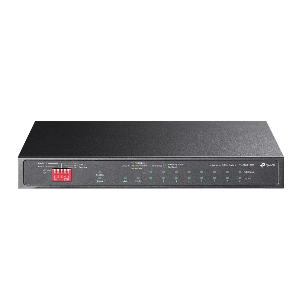 Switch TP-LINK TL-SG1210PP 9x10Base-T   100Base-TX   1000Base-T 1x10 100 1000BASE-T SFP combo PoE  ports 6 TL-SG1210PP