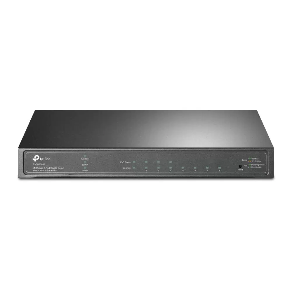 Switch TP-LINK Omada TL-SG2008P Type L2  Desktop pedestal 8x10Base-T   100Base-TX   1000Base-T PoE  ports 4 62 Watts TL-SG2008P