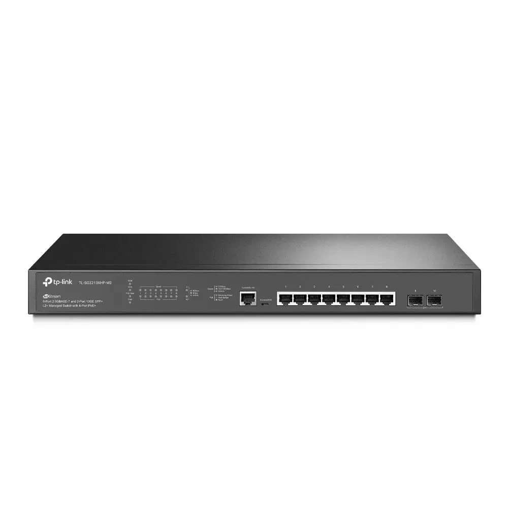 Switch TP-LINK Omada TL-SG3210XHP-M2 Type L2  Rack 2xSFP  1xConsole 1 PoE  ports 8 TL-SG3210XHP-M2