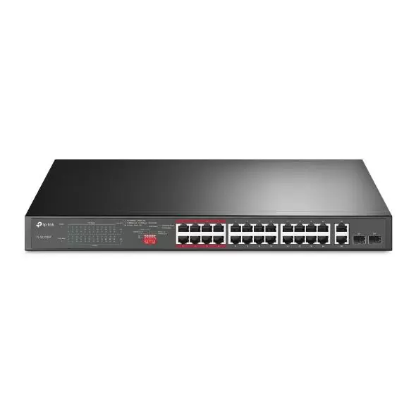 Switch TP-LINK TL-SL1226P Desktop pedestal 24x10Base-T   100Base-TX 2x10Base-T   100Base-TX   1000Base-T PoE  ports 24 TL-SL1226P