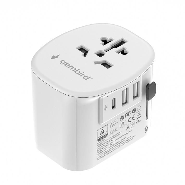 POWER ADAPTER GROUNDED 15W WHT TPA-EU2A1C15-01-W GEMBIRD