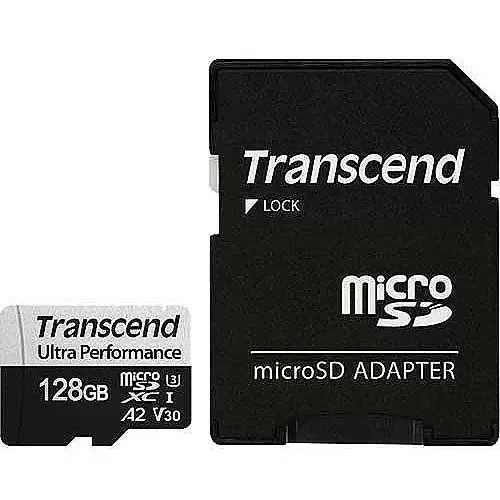TRANSCEND 128GB microSD w  adapter UHS-I