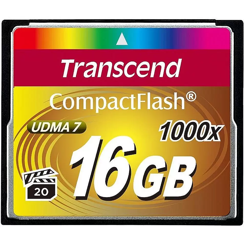 TRANSCEND 16GB CompactFlash Card 1000x