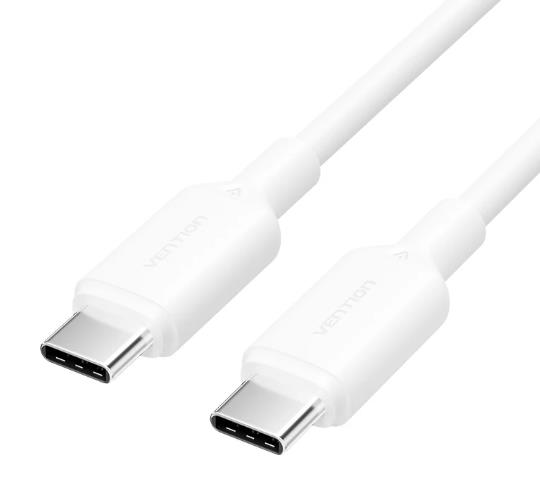 CABLE USB-C TO USB-C 1M WHITE TRCWF VENTION