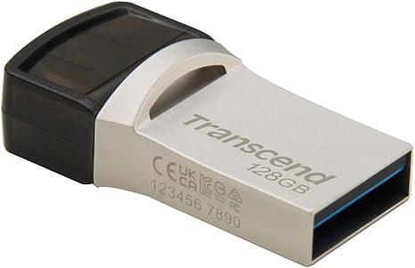MEMORY DRIVE FLASH USB3 1 128GB TS128GJF890S TRANSCEND