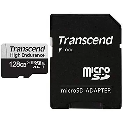 MEMORY MICRO SDXC 128GB W ADAP C10 TS128GUSD350V TRANSCEND