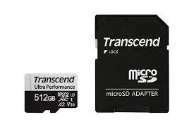 MEMORY MICRO SDXC 512GB W A TS512GUSD340S TRANSCEND