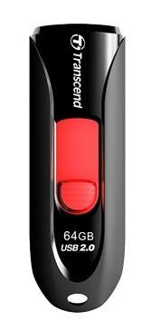 MEMORY DRIVE FLASH USB2 64GB 590 TS64GJF590K TRANSCEND