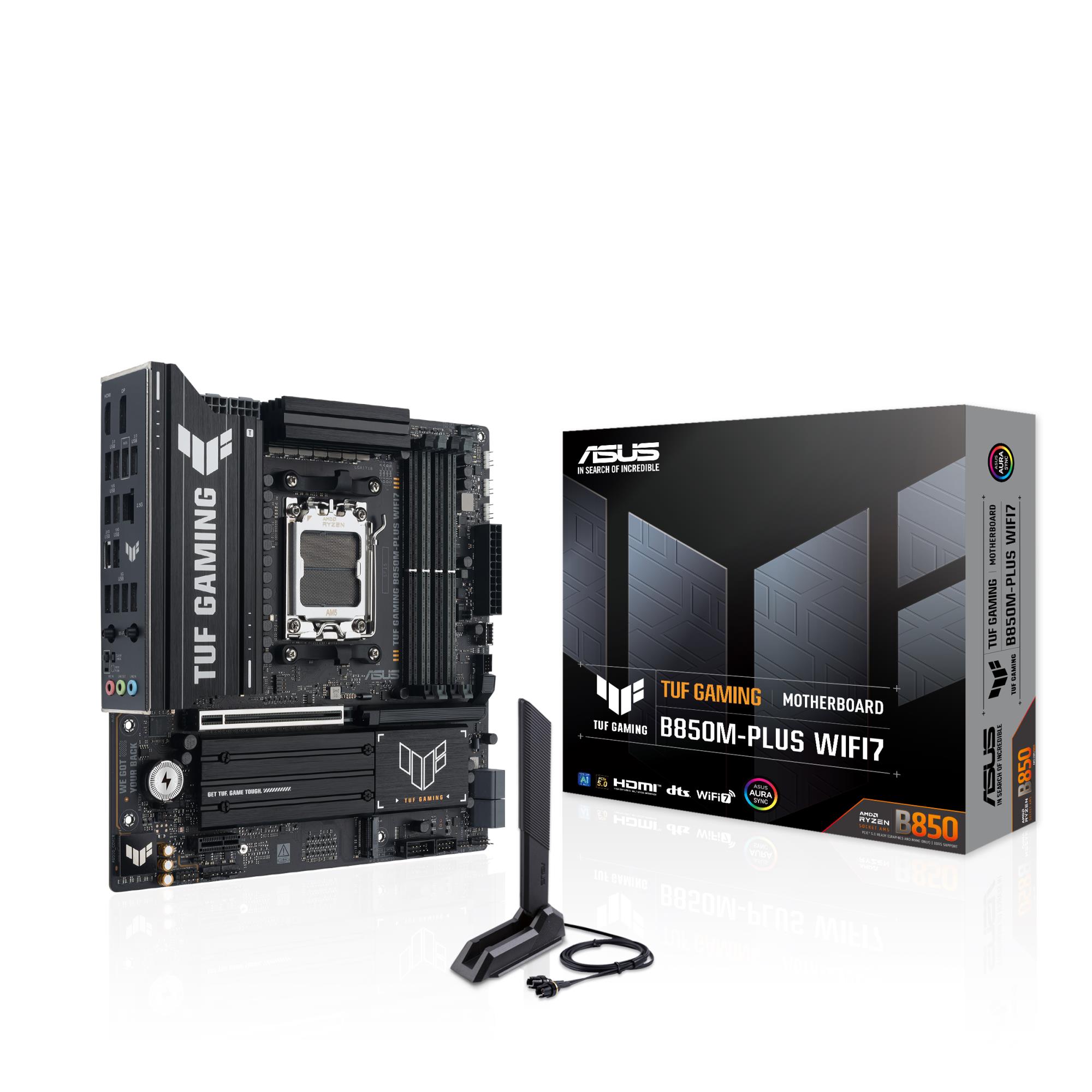 Mainboard ASUS AMD B850 SAM5 Micro-ATX Memory DDR5 Memory slots 4 GAMINGB850M-PLUSWIFI7