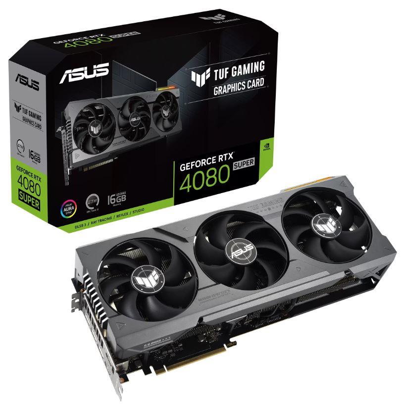 Graphics Card ASUS NVIDIA GeForce RTX 4080 SUPER 16 GB GDDR6X 256 bit PCIE 4 0 16x 2xHDMI 3xDisplayPort TUF-RTX4080S-16G-GAMING