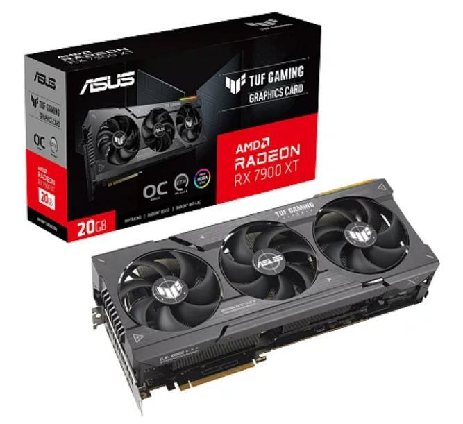 Graphics Card ASUS AMD Radeon RX 7900 XT 20 GB GDDR6 320 bit PCIE 4.0 16x 1xHDMI 3xDisplayPort TUF-RX7900XT-O20G-GAMING