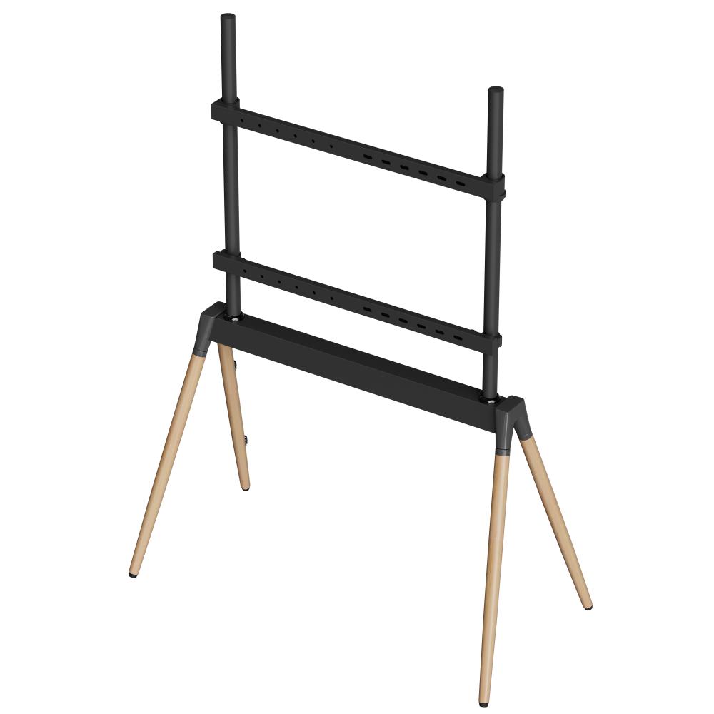 TV SET ACC FLOOR STAND 55-86   BLK WOOD TVS-86F-01-BK GEMBIRD