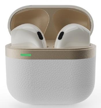 HEADSET BLUETOOTH WHITE GOLD TWS-02-W GEMBIRD