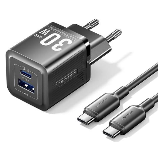 MOBILE CHARGER WALL USB  CABLE 30W 2P TZ-FEQB0-EU-01 VENTION
