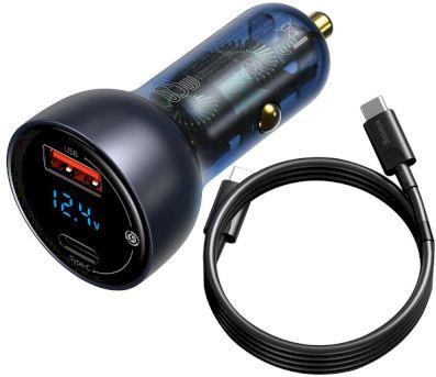 MOBILE CHARGER CAR 65W DARK GRAY TZCCKX-0G BASEUS