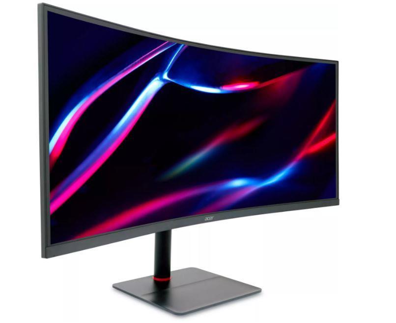 LCD Monitor ACER Nitro XV5 XV345CURVBMIPH 34   Gaming Curved 21   9 Panel VA 3440x1440 21 9 165Hz Matte 1 ms Speakers Swivel Height adjustable Tilt UM CX5EE V05