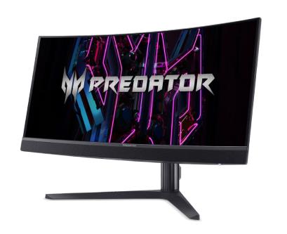 LCD Monitor ACER Predator X34Vbmiiphuzx 34   Gaming Curved 21   9 Panel OLED 3440x1440 21 9 0 1 ms Speakers Swivel Height adjustable Tilt Colour Black UM CXXEE V01