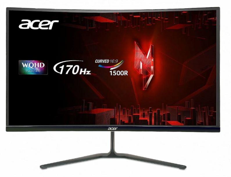 LCD Monitor ACER Gaming Panel VA 2560x1440 16 9 1 ms Speakers Colour Black UM HE0EE 202