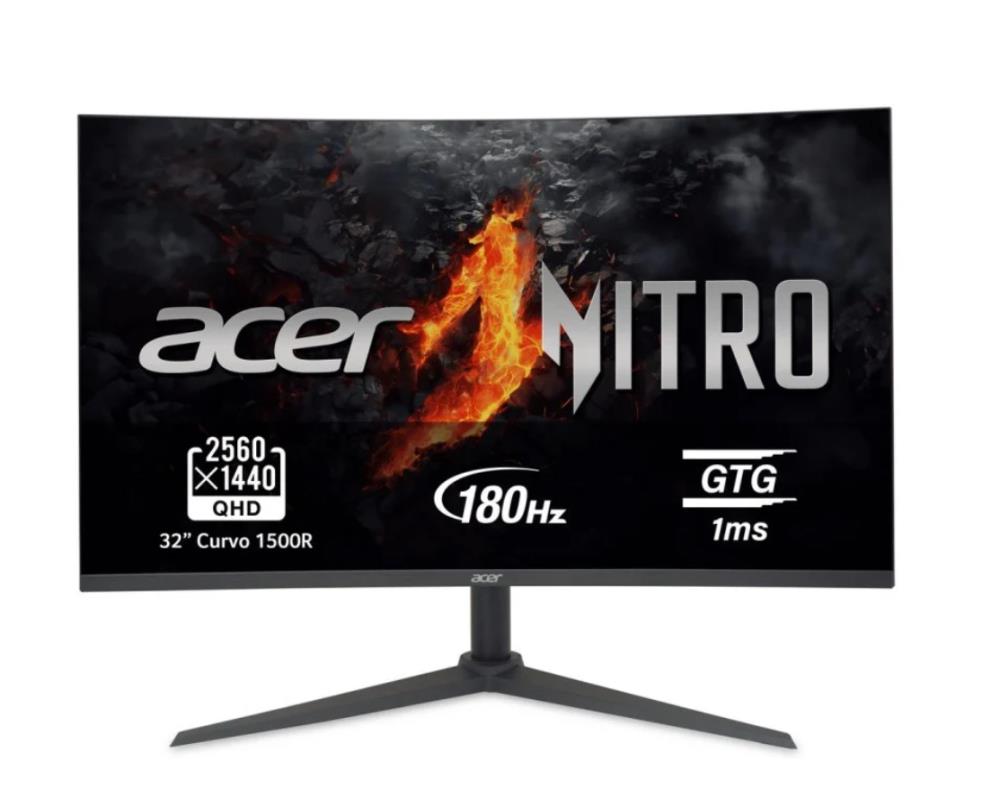 LCD Monitor ACER XZ320QUS3BMIIP 32   Gaming Curved Swivel Height adjustable Tilt Matte Panel VA 2560x1440 16 9 240Hz 6 ms Speakers Colour Black UM JX0EE 305
