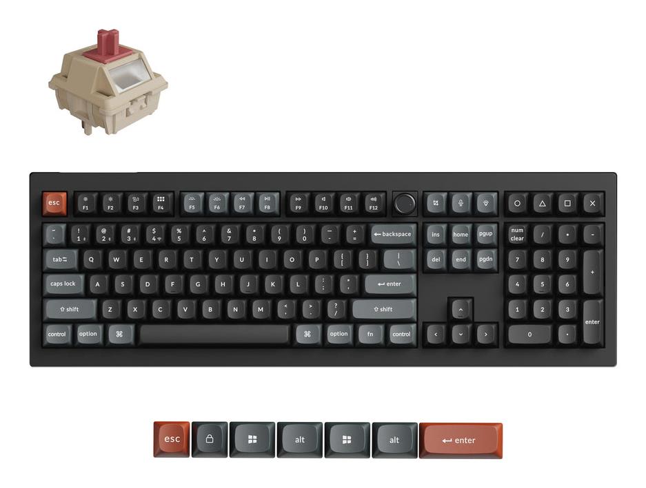 KEYBOARD WRL V6 ULTRA BLACK V6U-D1 KEYCHRON