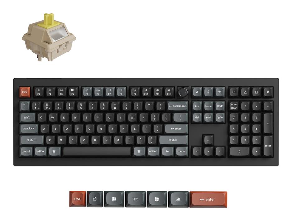 KEYBOARD WRL V6 ULTRA BLACK V6U-D4 KEYCHRON