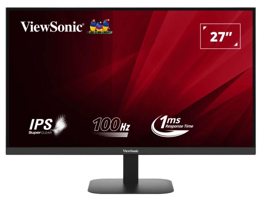 LCD Monitor VIEWSONIC VA2708-2K-HD 27   4K Panel IPS 2560x1440 100Hz Matte 1 ms Tilt Colour Black VA2708-2K-HD