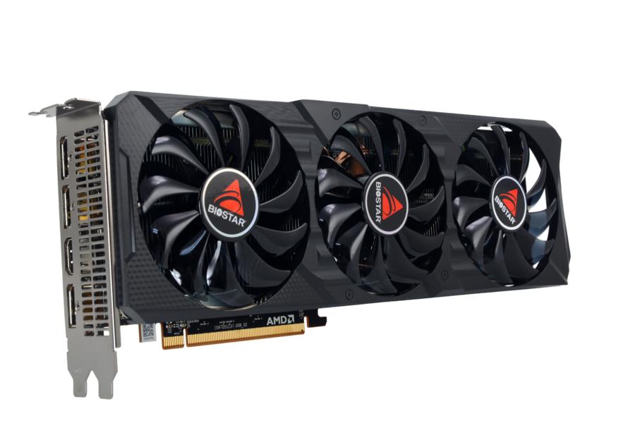 Graphics Card BIOSTAR AMD Radeon RX 6700 XT 12 GB GDDR6 192 bit PCIE 4 0 16x Triple slot Fansink 1xHDMI 3xDisplayPort VA67S6TML9