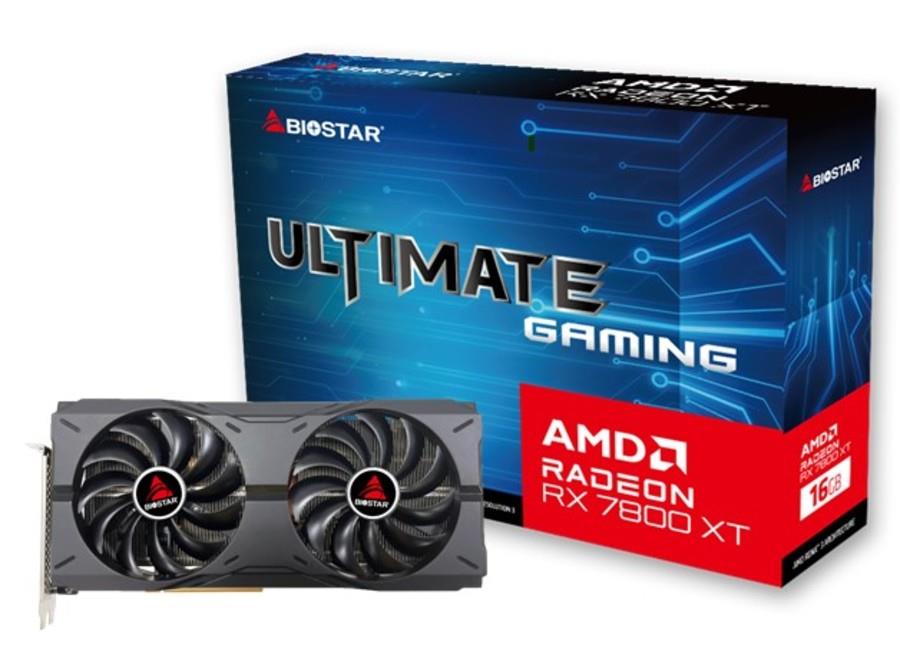 Graphics Card BIOSTAR AMD Radeon RX 7800 XT 16 GB GDDR6 256 bit PCIE 4 0 16x Dual Slot Fansink 1xHDMI 3xDisplayPort VA7806XMP2