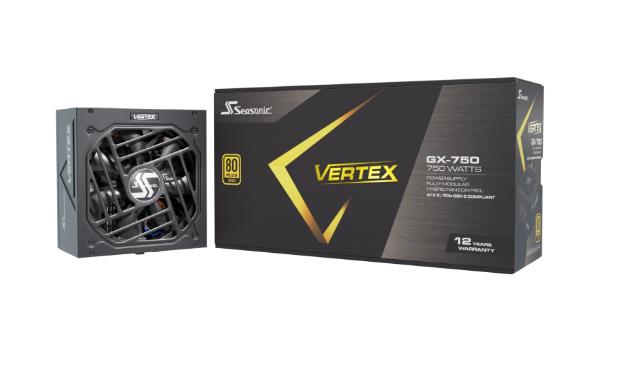 Power Supply SEASONIC VERTEX GX 750 Watts Efficiency 80 PLUS GOLD MTBF 100000 hours VERTEXGX-750