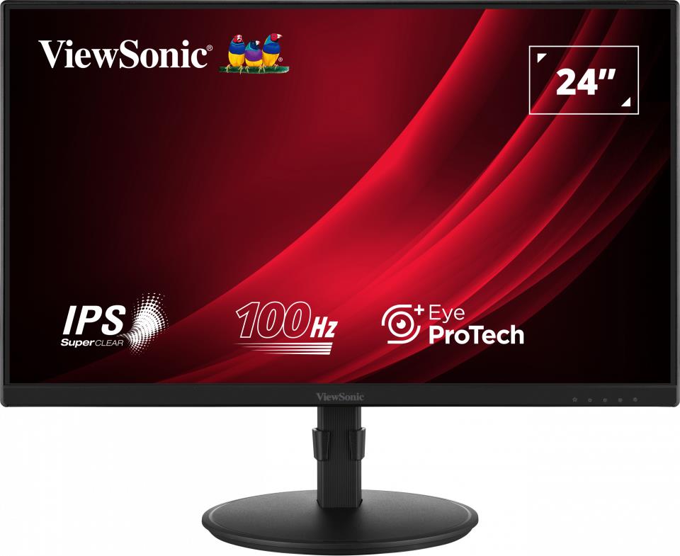 LCD Monitor VIEWSONIC VG2408A-MHD 23 8   Business Panel IPS 1920x1080 16 9 100Hz Matte 5 ms Speakers Swivel Pivot Height adjustable Tilt Colour Black VG2408A-MHD