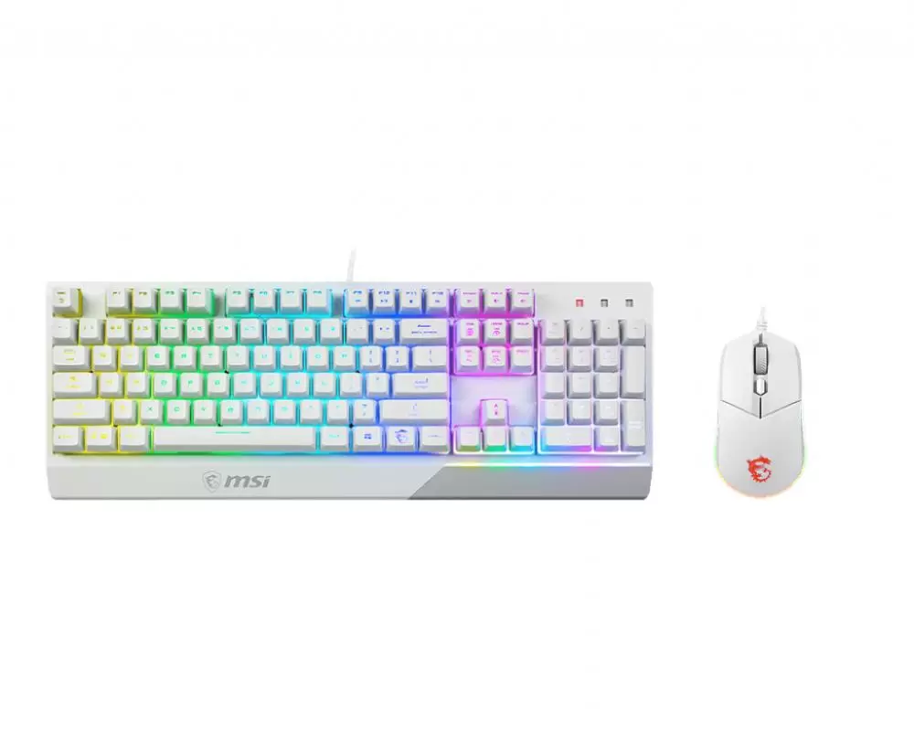 KEYBOARD  MOUSE VIGOR GK30 COMBO WHITE US MSI