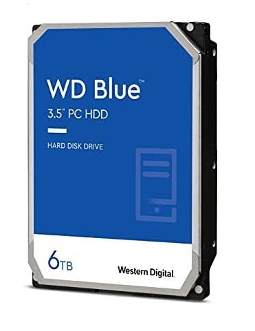 HDD WESTERN DIGITAL Blue 6TB SATA 256 MB 5400 rpm 3,5 