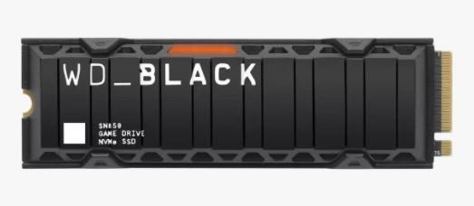 SSD WESTERN DIGITAL Black SN850 1TB M 2 PCIE NVMe Write speed 5300 MBytes sec Read speed 7000 MBytes sec 9mm TBW 600 TB WDS100T1XHE