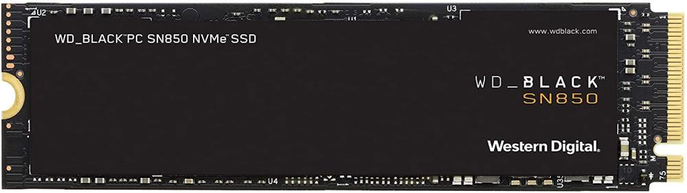 SSD WESTERN DIGITAL Black SN850 2TB M 2 PCIE NVMe Write speed 5100 MBytes sec Read speed 7000 MBytes sec 2 38mm TBW 1200 TB WDS200T1X0E