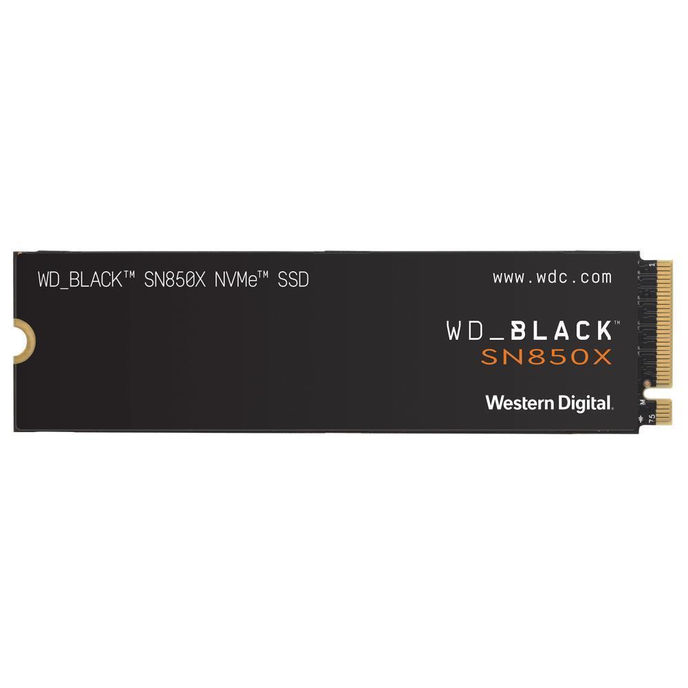 SSD SANDISK 1200xTBW rating Read speed 7300 MB s Write speed 6600 MB s NVMe Yes PCI Express 4 0 M 2 2000 GB POWERED BY SANDISK Black SN850X WDS200T2XHE