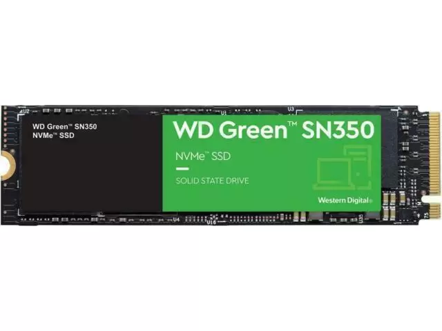 SSD WESTERN DIGITAL Green SN350 2TB M 2 PCIE NVMe QLC Write speed 3000 MBytes sec Read speed 3200 MBytes sec WDS200T3G0C