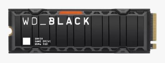 SSD WESTERN DIGITAL Black SN850 500GB M 2 PCIE NVMe Write speed 4100 MBytes sec Read speed 7000 MBytes sec 9mm TBW 300 TB WDS500G1XHE