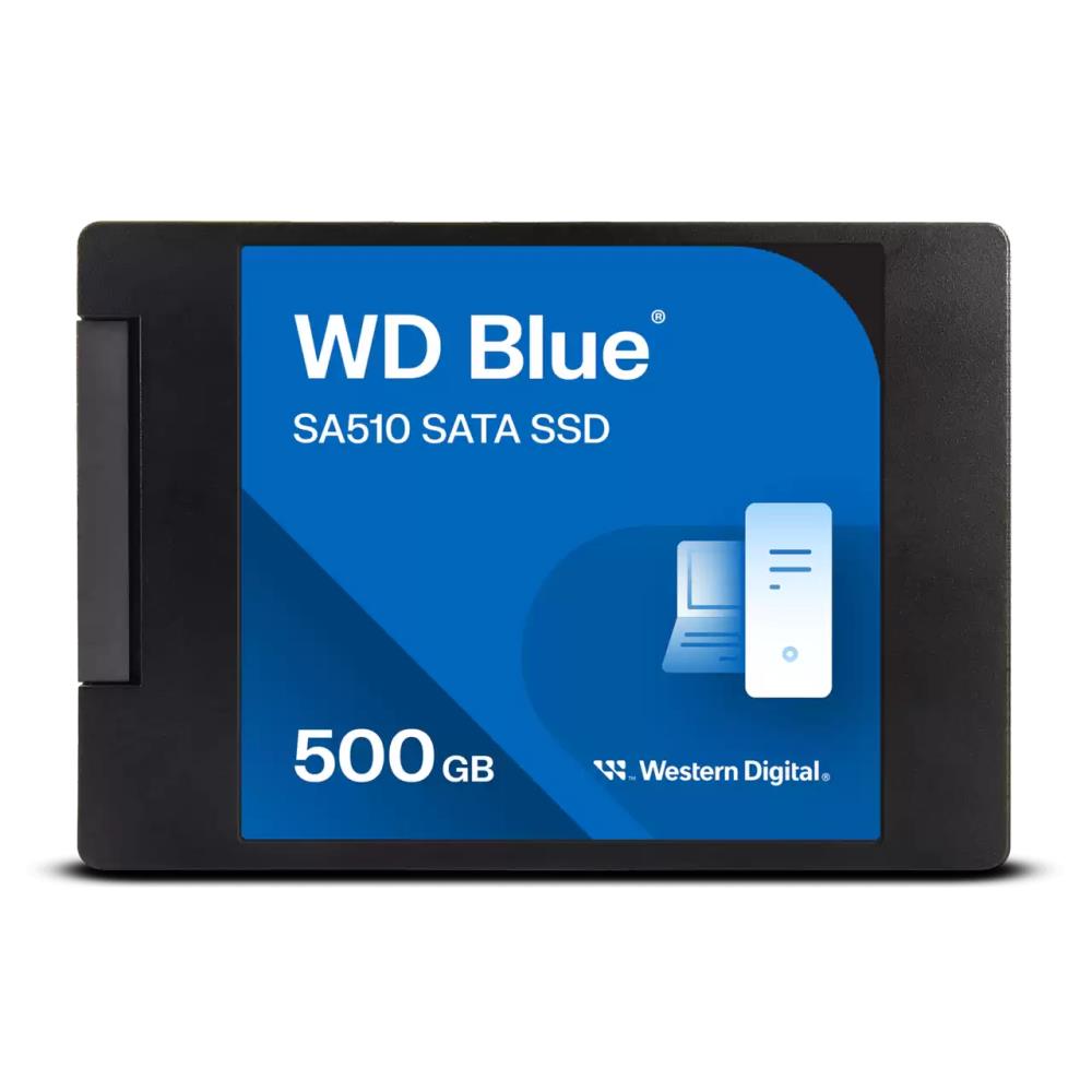 SSD WESTERN DIGITAL Blue SA510 500GB SATA 3 0 Write speed 510 MBytes sec Read speed 560 MBytes sec 2 5   TBW 200 TB MTBF 1750000 hours WDS500G3B0A