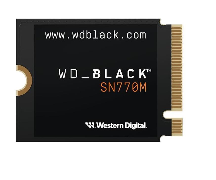SSD WESTERN DIGITAL Black SN770M 500GB M 2 PCIe Gen4 NVMe Write speed 4000 MBytes sec Read speed 5000 MBytes sec 2 38mm TBW 300 TB WDS500G3X0G