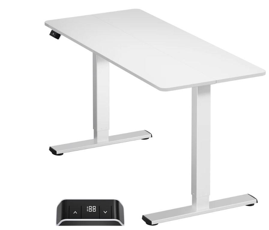 DESK MOTORISED WHITE WDT221E-W ONKRON