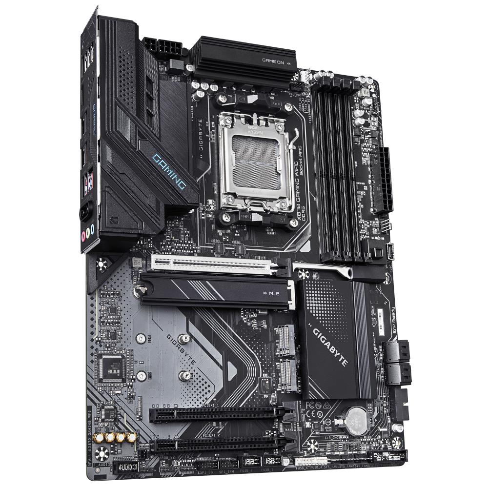 Mainboard GIGABYTE AMD X870 SAM5 ATX Memory DDR5 Memory slots 4 3xPCI-Express 16x 2xM 2 1xHDMI 1xAudio-In 1xAudio-Out 1xMicrophone 4xUSB 3 2 2xUSB-C 1xRJ45 X870GAMINGWF6