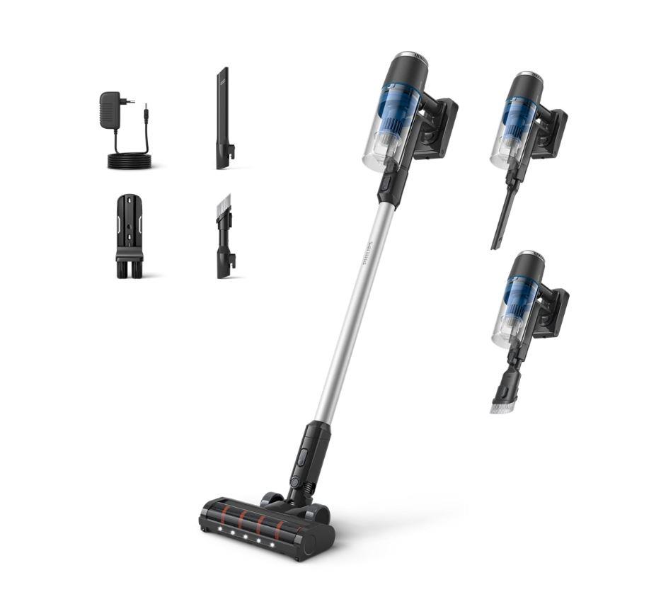 Vacuum Cleaner PHILIPS XC3032 01 Dry Stick vacuum Blue Bagless Battery XC3032 01