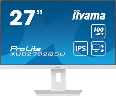 LCD Monitor IIYAMA 27   Business Panel IPS 2560x1440 16 9 100Hz Matte 0 4 ms Speakers Swivel Pivot Height adjustable Tilt Colour White XUB2792QSU-W6